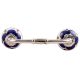 Navy Blue Canterbury Bells Ceramic Bridge Handle